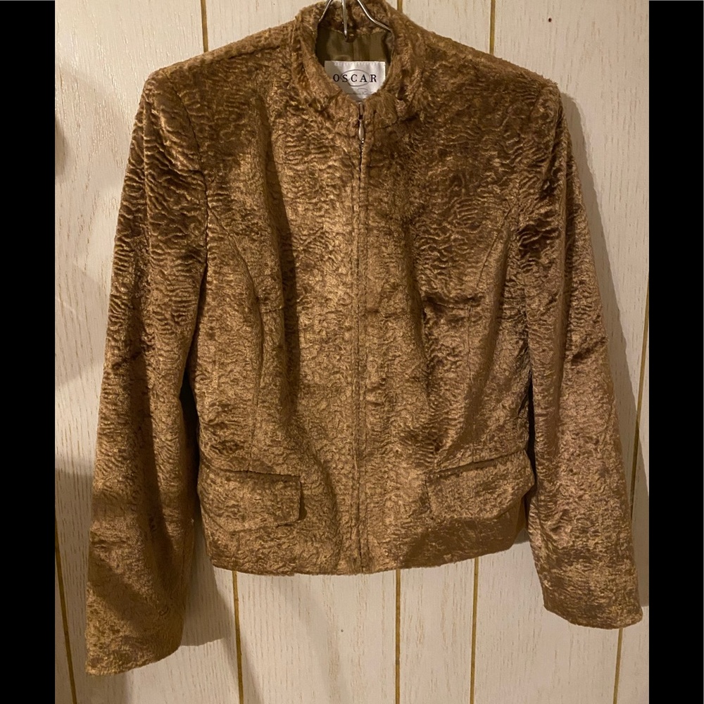 COPY - AUNTHETICS Oscar De La Renta  Faux Fur Jacket